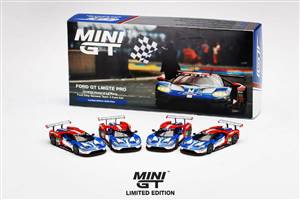 Ford GT LMGTE PRO 2016 24 Hrs of Le Mans Ford Chip Ganassi Team 4 Cars Set 