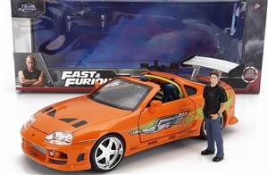 TOYOTA - BRIAN'S SUPRA MKIV SPIDER 1995 - WITH PAUL WALKER FIGURE - FAST & FURIOUS