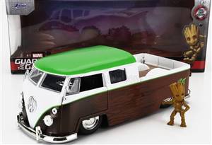 VOLKSWAGEN - T1 DOUBLE CABINE PICK-UP 1963 WITH GROOT FIGURE - GUARDIANS OF THE GALAXY