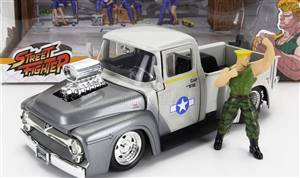  JADA - FORD USA - PICK-UP WITH STREET FIGHTER FIGURE 1956