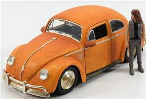  JADA - VOLKSWAGEN - BEETLE WITH CHARLIE FIGURE 1969 - BUMBLEBEE TRANSFORMERS - MOVIE 2018