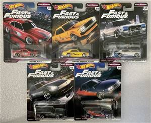 HOT WHEELS PREMIUM FAST & FURIOUS FAST REWIND COMPLETE SET