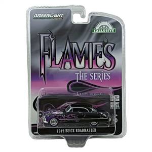 Flames The Series - 1949 Buick Roadmaster Hardtop - Black with Flames 