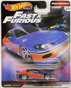  Hot Wheels The Fast & The Furious Nissan Silvia Real Riders