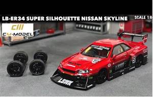 CM MODEL 1:64 Nissan LBWK ER34 Super Silhouette